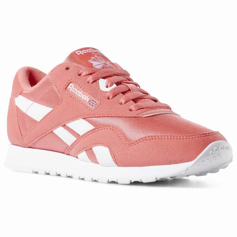 Tenisi Reebok Classic Nylon Color Dama Roz Deschis/Albi Romania WB6188IP
